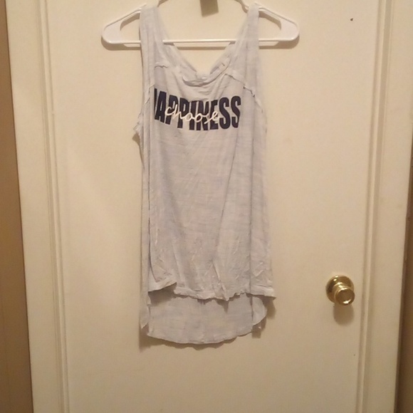 Cactime "Choose Happiness" Sleeveless T-Shirt - Size Large - Picture 1 of 4